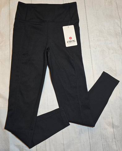 Otos Women's Leggings with Front Pockets - Black