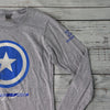 Feeling Blue Long Sleeve Shirt - Heather Grey